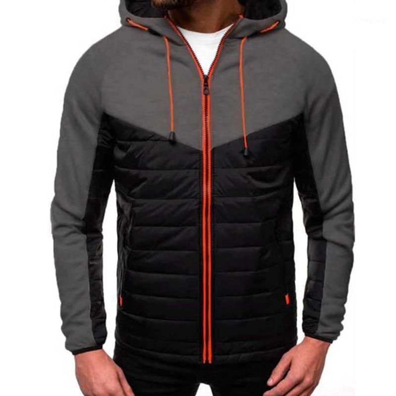 

Men' Slim Mosaic Jacket Zipper Long Sleeve Cardigan Sportswear Fashion Sports Casual Wear Coat 2021 Fall Products Jackets, Black