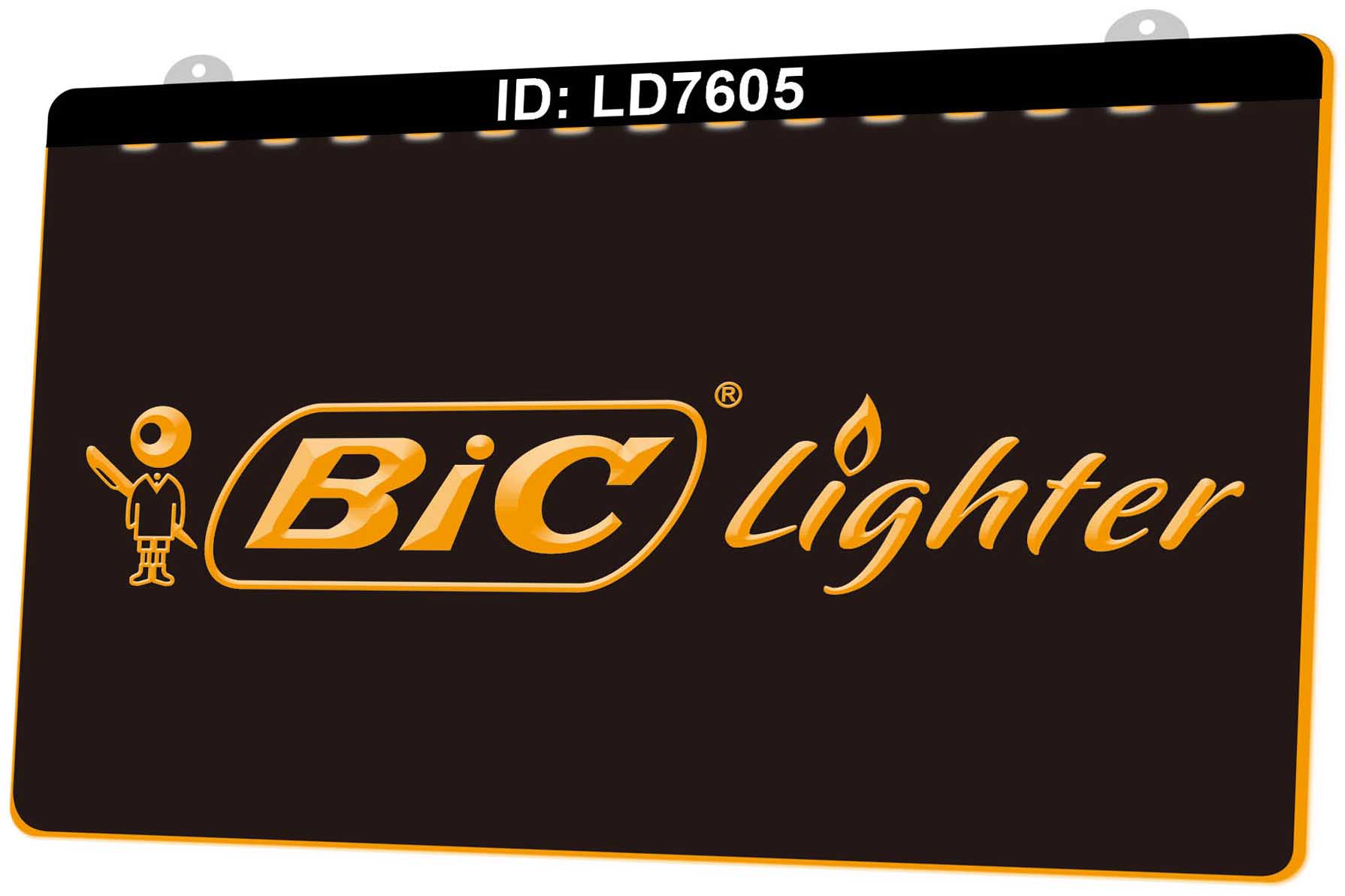 

LD7605 Bic Lighter 3D Engraving LED Light Sign Wholesale Retail