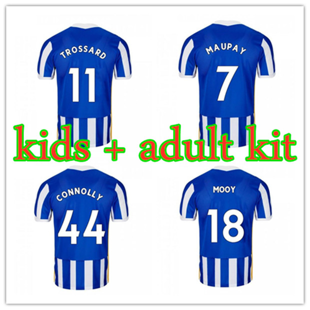 

Men Hove soccer jerseys 21 22 MAUPAY TROSSARD CONNOLLY MURRAY Maillot de foot 2021 2022 adult and children football shirt, Black