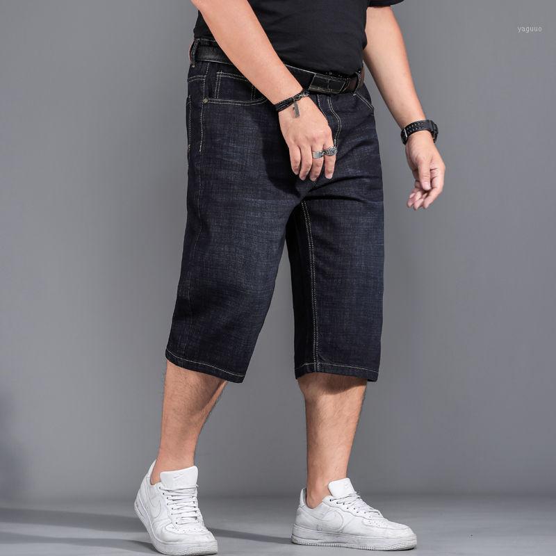 

Men's Shorts 2021 Summer Plus Size Fat Jeans More Than 200 Catties 300 People Can Wear Pants Thin Fashion Pant, Black