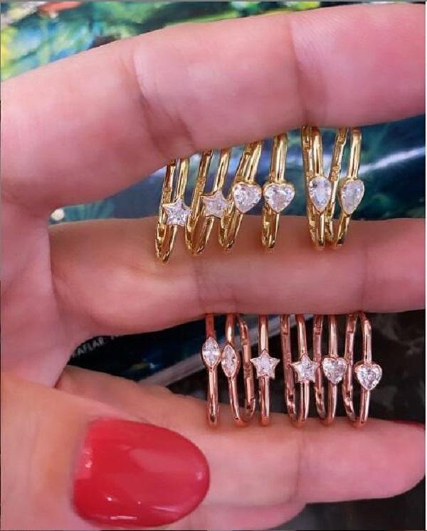 

Hoop & Huggie Geometric Fashion Jewelry Rain Drop Heart Star 5A CZ Cubic Zironia Paved Earrings For Women Lady Ship High Quality