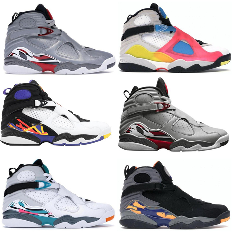 

2021 Jumpman Basketball Shoes 8 8s for Men Valentines Day Aqua White Black Satin Countdown Chrome Purple Green Mens Shoe High Qaulity Sports Sneakers Trainers, Bubble wrap package