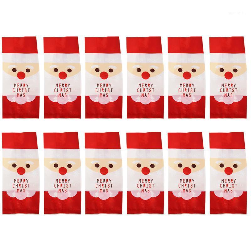 

Gift Wrap 50pcs Christmas Candy Pouch Cookie Bag Santa Claus Baking Bags