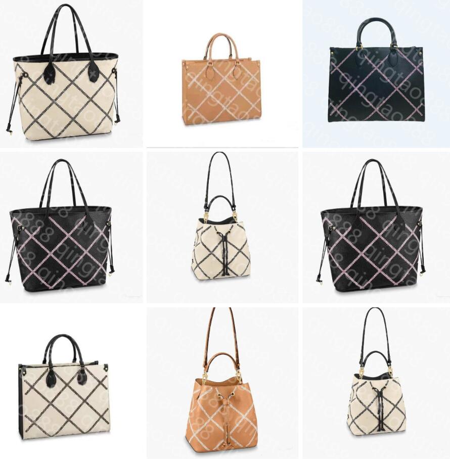 

2022 luxurys designers bags genuine leather Pochette Empreinte Broderies ONTHEGO WOMEN denim jacquard Handbag neonoe bb MM metis crossbody shoulder Totes bag, Airbag [no bag]