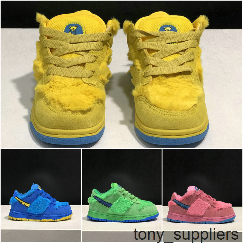 

2020 New SB Dunk Toddler Kids Running Shoes Dancing Bears Skateboard Sports Sneakers Baby Children Boys Girls Bear des Chaussures, 01
