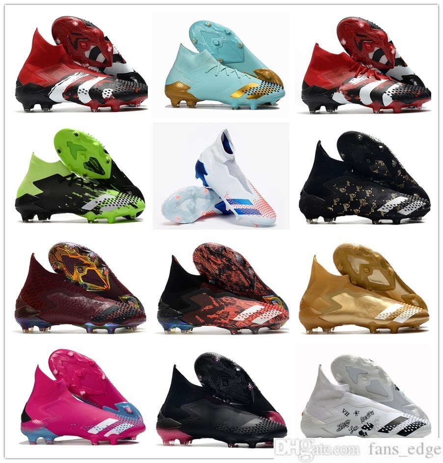 

New Football Boots Soccer Shoe Dragon Mutator Predators 20+ FG Burgundy Human Race Pharrell Williams Pogbas Uniforia Pack Locality Cleats, 0025