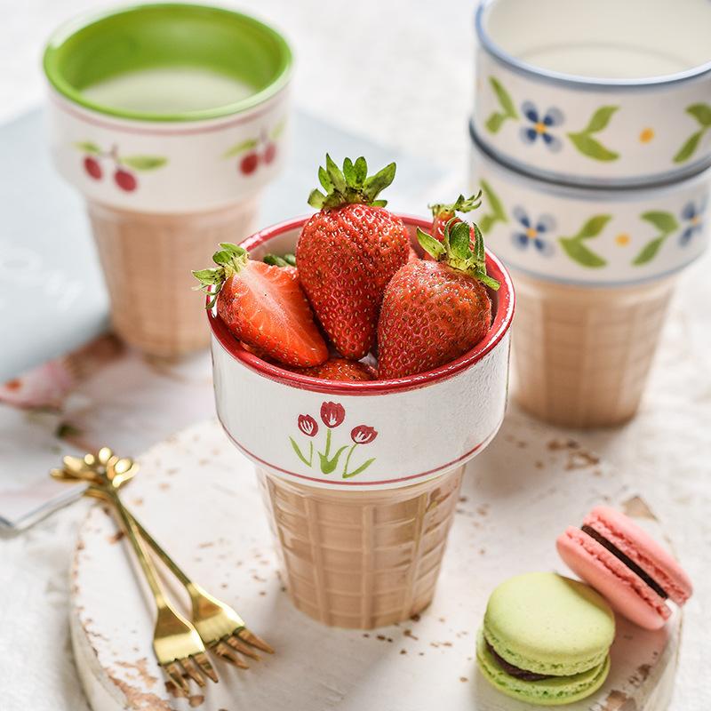 

Mugs Creative Nordic Ice Cream Small Ceramics Drinkware Cup Kitchen Breakfast Milk Tea Coffee Mug Cute Personalized Couple Gifts Cups