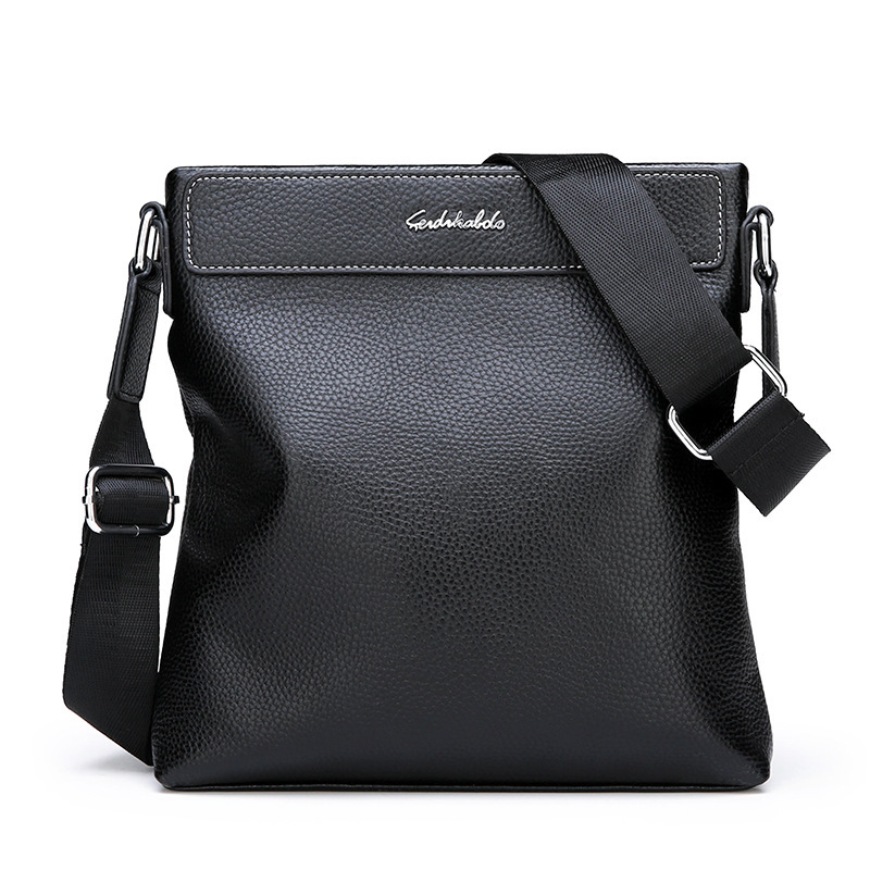 Handbag Leather Men's Bag Single Shoulder 2021 Business Leisure Messenger Ipad Backpack-image-745016498