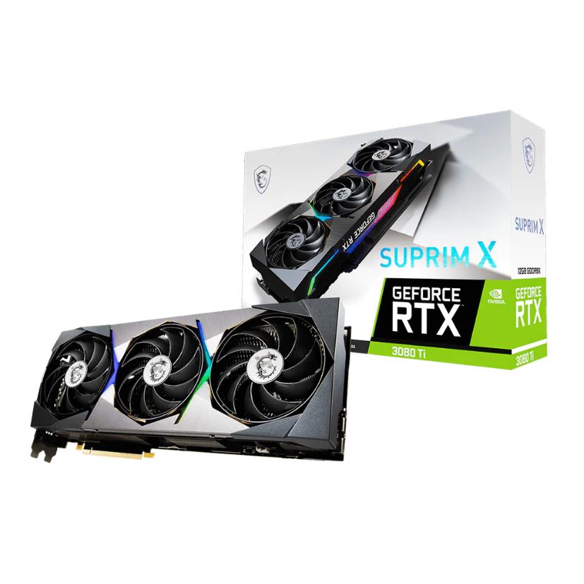 MSI GeForce RTX 3080 TI SUPRIM X 12G OC Graphics Cards GPU for PC Computer 3080TI 1830Mhz 19000Mhz GDDR6-image-733070304