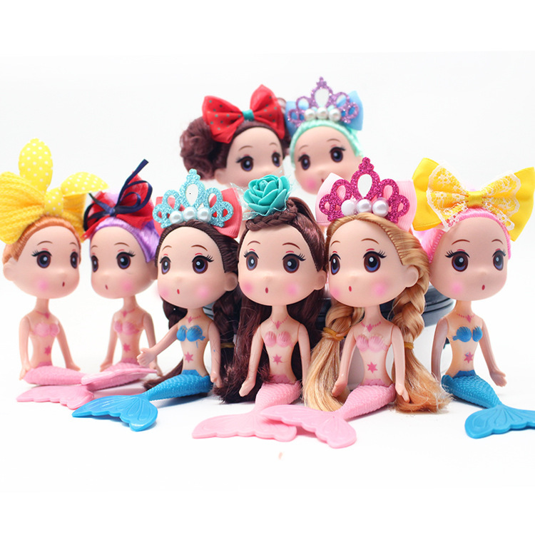 

Confused Mermaid Naked Baby Cake Scene Decoration Doll