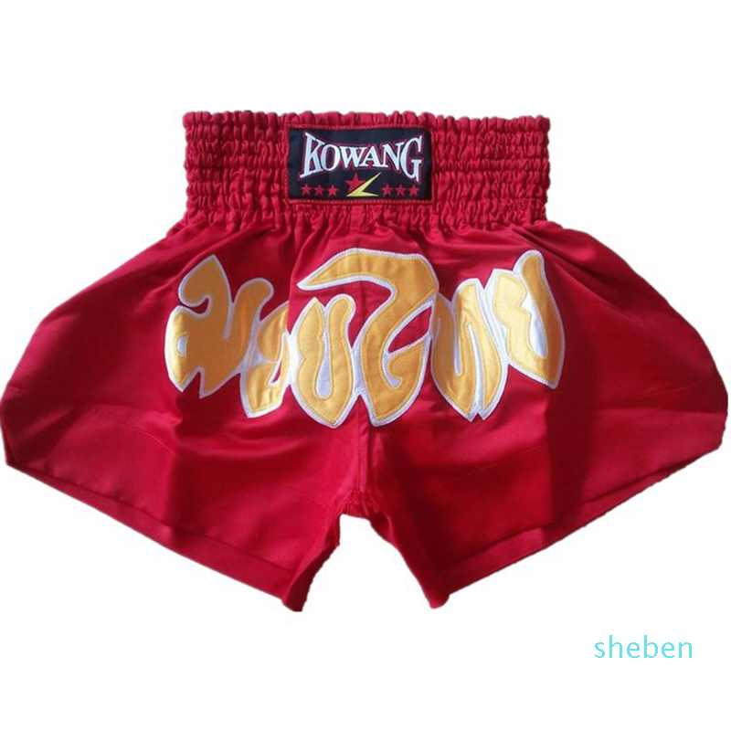 

Fabmoor Unisex Muay Thai Shorts Boxing Trunks Fight Training Boxing Fitness Free Combat Short Satin Handmade Martial Art Wear