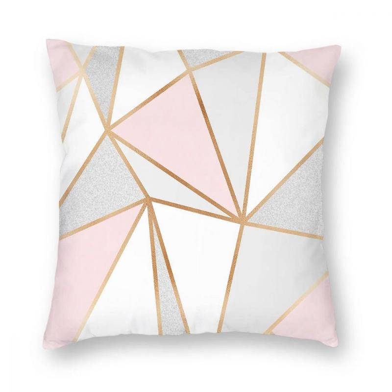 

Pink Grey Geo Throw Pillow Cover Throw Pillow Modern Geometric Graphic Funny Pillowcover Home Decor, White