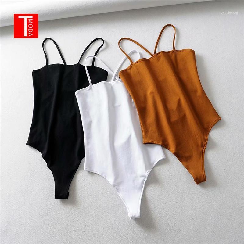 

Women White Blaack Casual Sexy Tank Solid Square Neck Mid Waist Skinny Bodysuit Summer Going Out Bodysuits Women' Jumpsuits & Rompers, Black