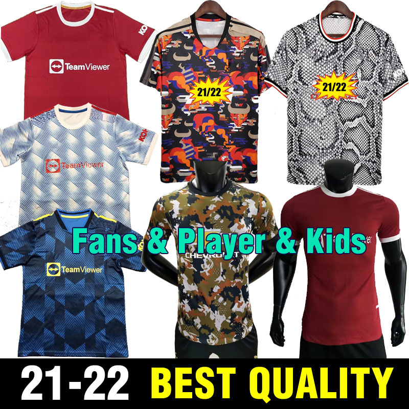 

2021 2022 man soccer jerseys 2021-22 Fans Player verison UNITED CAVANI UTD VAN DE BEEK B. FERNANDES RASHFORD football shirts 21 22 HUMANR kids kits, 12