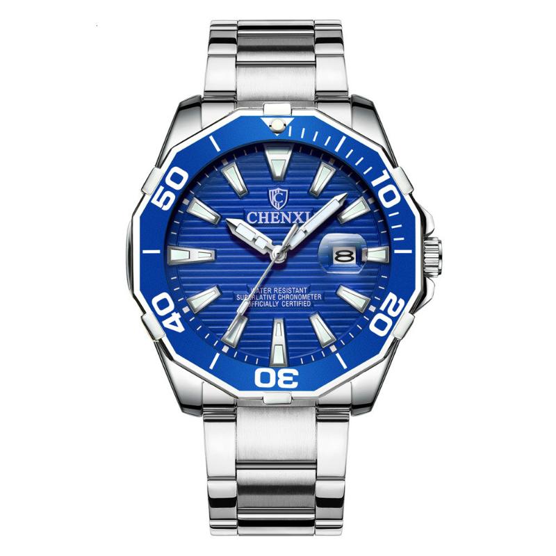 

Wristwatches 2021 Fashion Quartz Watch Men Watches Top Male Clock Stainless Steel Wrist Hodinky Relogio, Green