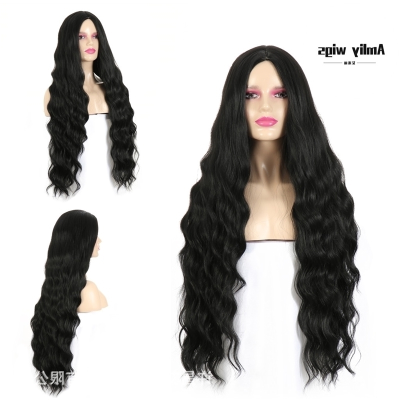 

wavy Long women's hair gradient long curly wig headgear women, 9857d-1b#
