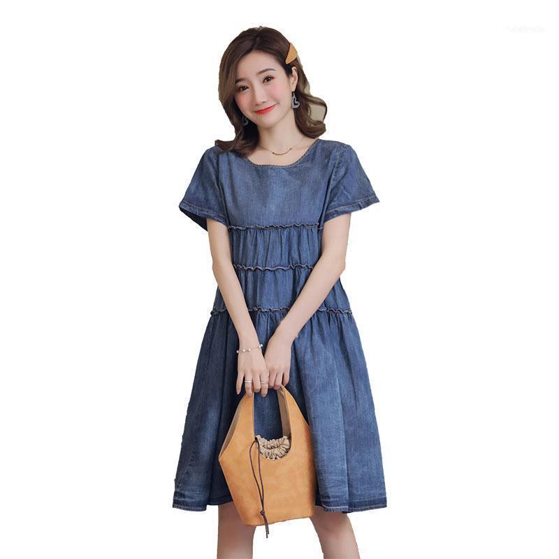 

Pregnancy Dress Maternity Dresses For Women Pregnant Plus Size Woman Loose Denim Gown Clothes1, Gray