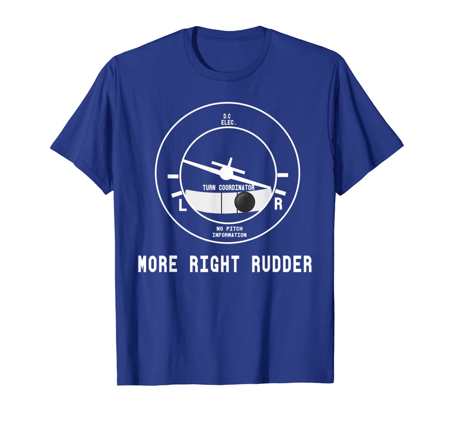 

more right rudder cfi flight instructor pilot funny t-shirt, White;black