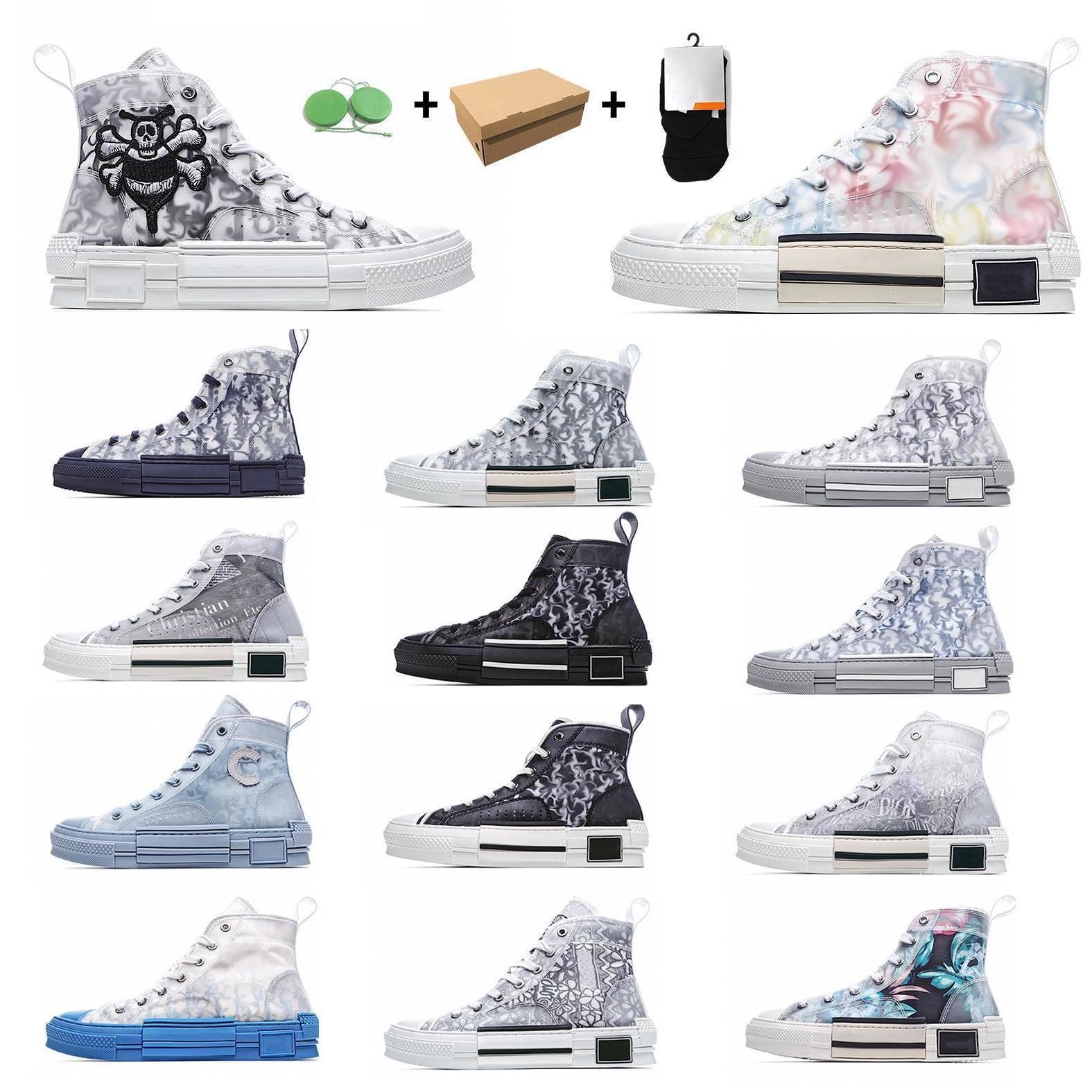 

Shoes Authentic designers casual oblique B23 low technology canvas trainers men women pairs platform Trainer, Bubble wrap packaging