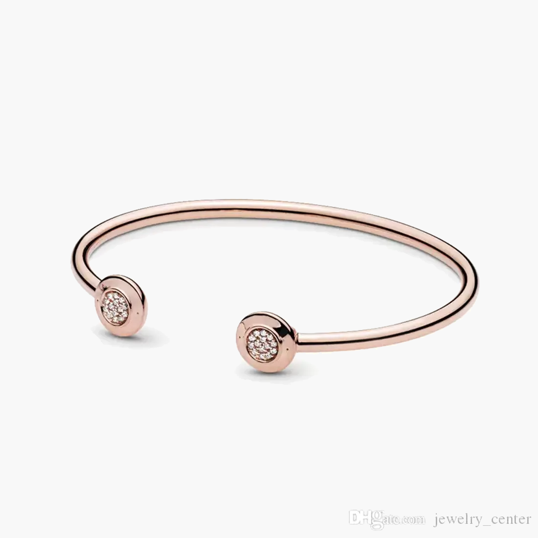 

Fine jewelry Authentic 925 Sterling Silver Bead Fit Pandora Charm Bracelets Essence silver open bangle Bracelets Safety Chain Pendant DIY beads, White