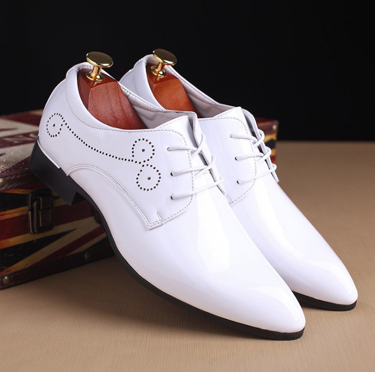 

Mens Comfortable Oxford Shoes Genuine Leather Fashion Man Business luxurys Dress Casual Shoe For Men, Red