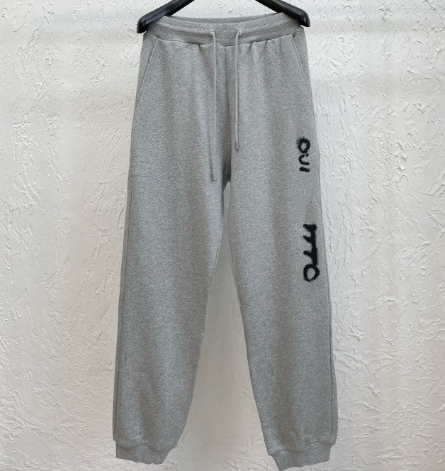 

2021 Autumn Spring France Paris Letter printed Trousers Luxury European Fashion Sweatpants Men Women High Street pants, Gray