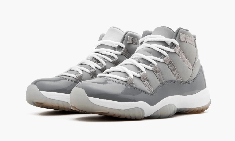 Chaussures de basket Jumpman 11 High Cool Grey MEDIUM GREY-WHITE RETRO Fibre de carbone véritable avec boîte d'origine