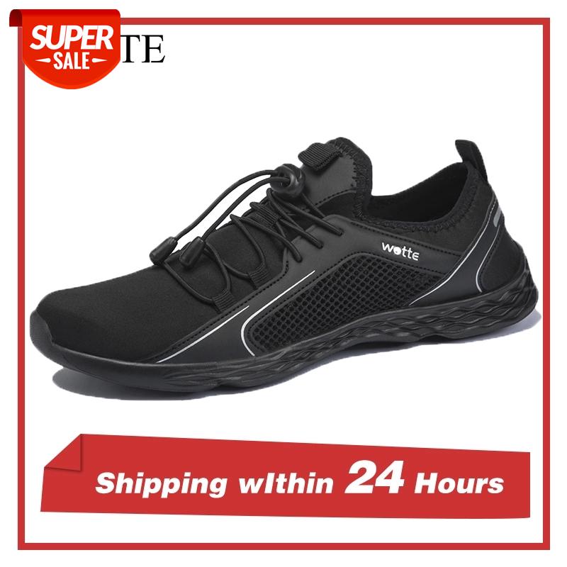 

Big Size 40-50 Lightweight Men Casual Shoes Fashion Slip-on Mens Shoes Loafers Outdoor Comfy Breathable Mesh Leaking Men #Mu4p