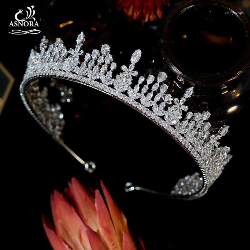

Hair Clips & Barrettes Bridal Crown Wedding Party Headdress ASNORA Sparkling Bride Accessories Jewelry Princess A01094, Golden;silver