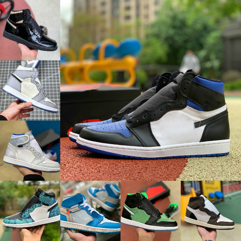 

2021 New High 1 1s Basketball Shoes Men Women OG Bio Hack LIGHTBULB Blue UNC Patent White BLACK ROYAL TWIST Green Toe MOCHA Designer F6, F1027