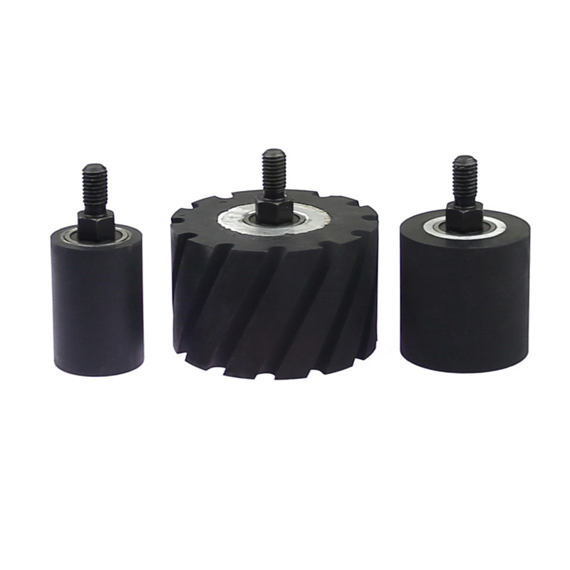 

OD 35-80mm Rubber Roller with Shaft M10* 12mm Grinding Machine Tools Pars