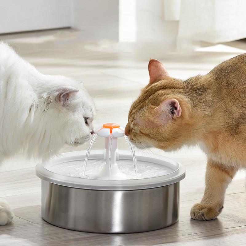 

Cat Bowls & Feeders 2.2L Automatic Water Fountain Dog Drinking For Cats Pet Feeder Filters Intelligent Sensor Super Quiet Supplies
