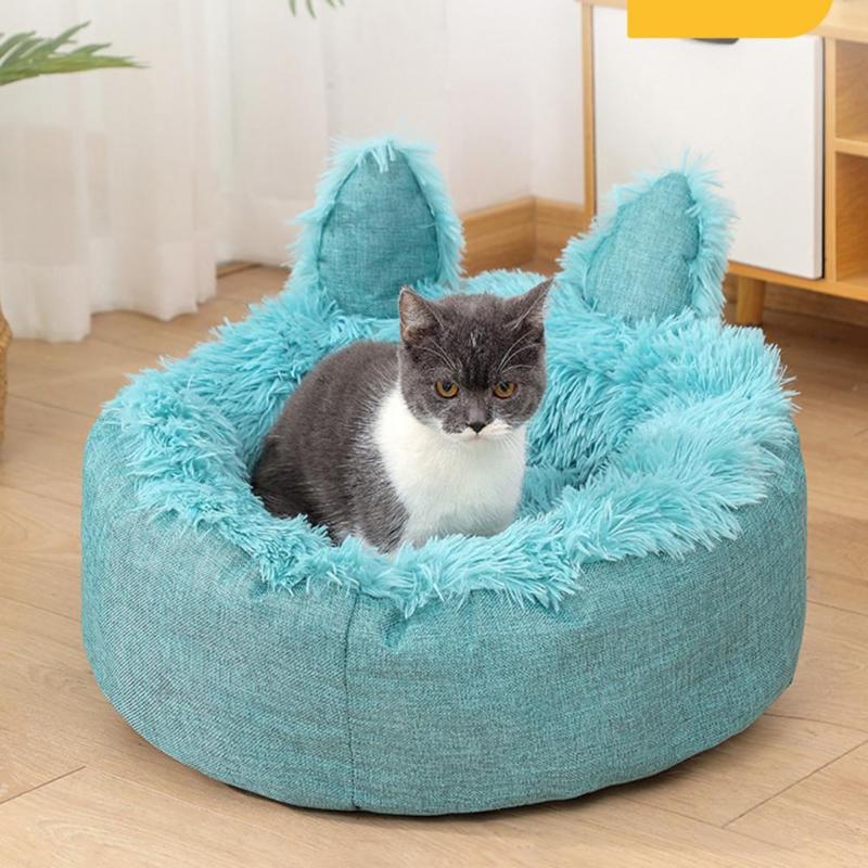 

Kennels & Pens Cat Bed Anti-skid Bottom Kitten Mat Little Dog Warm Cushion Nest