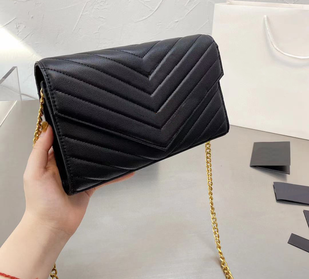 

Luxury designer classic wallet, shoulder bag with handbag, lady's messenger fashion messenger clutch bag with box, No bag