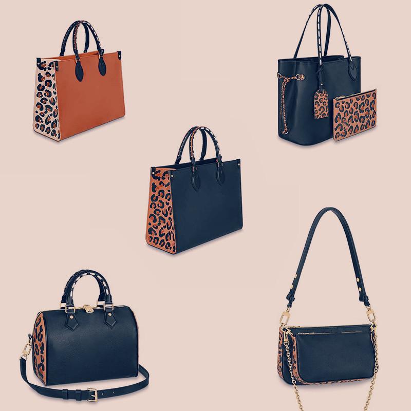 

ONTHEGO Style Wild Purse Series tote Bag Real leather handbag high end latest quality Women chain shoulder pillow sleeping crossbody handbags