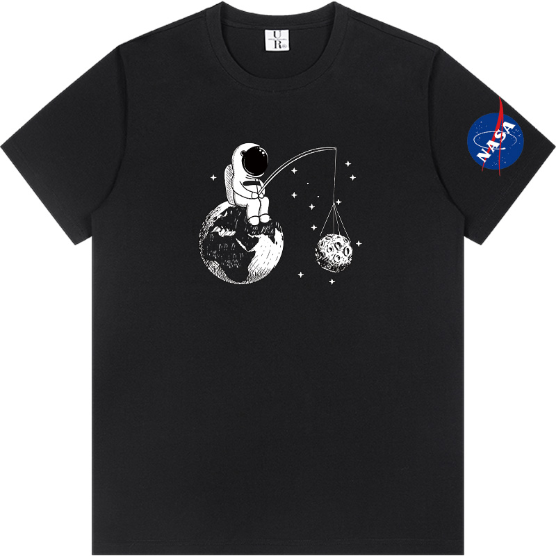 

NASA Logo T-Shirt National Aeronautics Space Administration T Shirt Men and Women 203, White