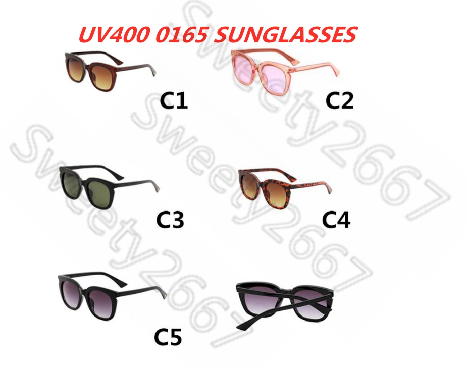 

Designer sunglasses men's and women's glasses outdoor shade PC frame fashion classic ladies sunglasses ladies mirror 0165