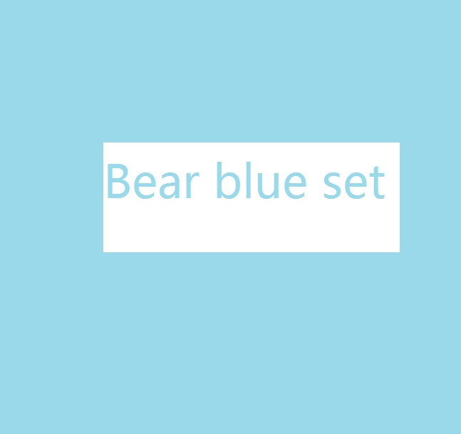 

Bear Blue Set+Full Letter Set Sumner 2021 Kids Boutique Clothing Baby Kids Boys Girls Special Products, White