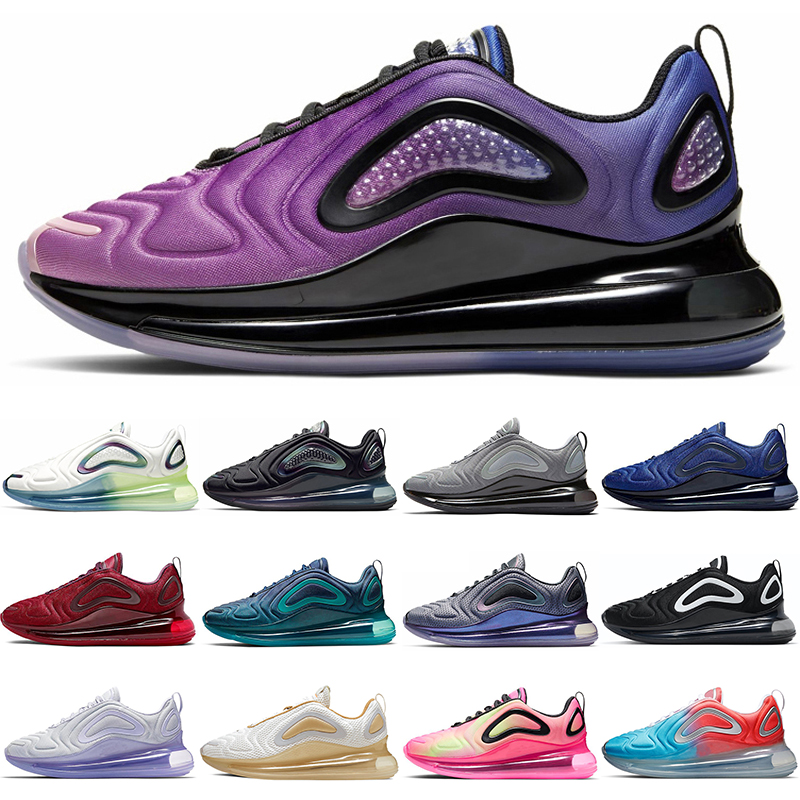 

fashion mens womens 720 running shoes sports sneakers Volt University Red Blue Total Eclipse Sunset Sunrise rainbow Pale Vanilla Oxygen Purple trainers