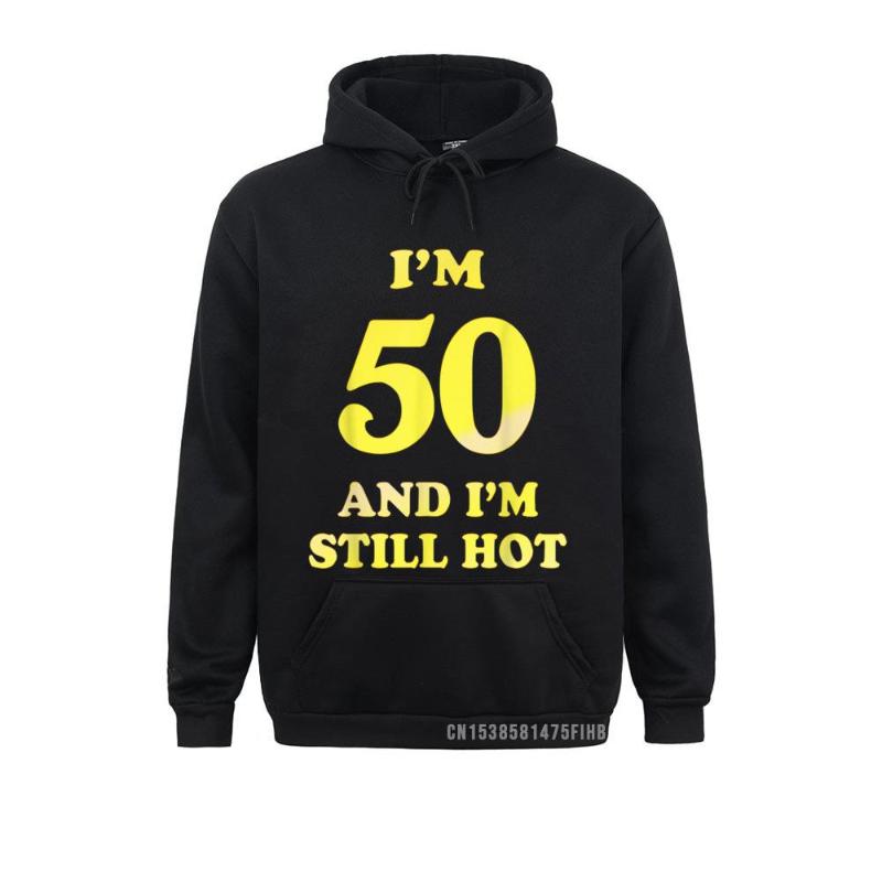 

Men' Hoodies & Sweatshirts 50 And I'm Still 50th Birthday Gifts Harajuku Est Men Long Sleeve Fitness Sportswears, Black