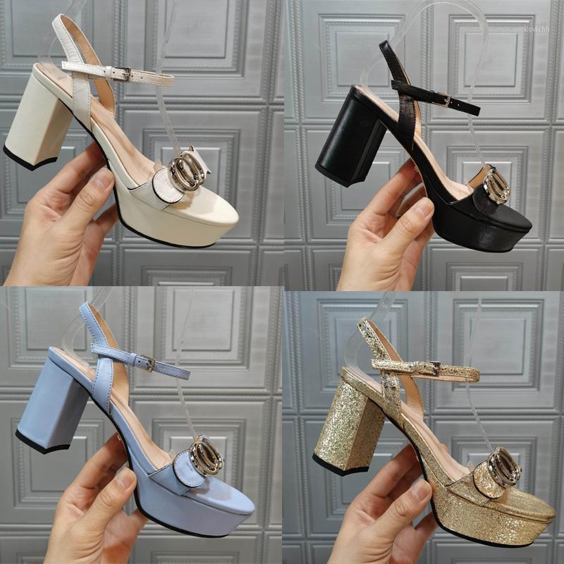 

Fashion Sandals Women 2021Summer Waterproof Platform Thick Block High Heel Open Toe Party Dress Shoes Size 35-42, 11cm heel