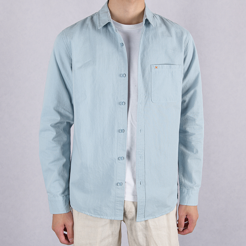 

2021 New 100% Cotton Spring and Summer Solid Brand White Shirts for Men Casual Comfortable Shirt Mens Fashion Camiseta Camisa E4o5