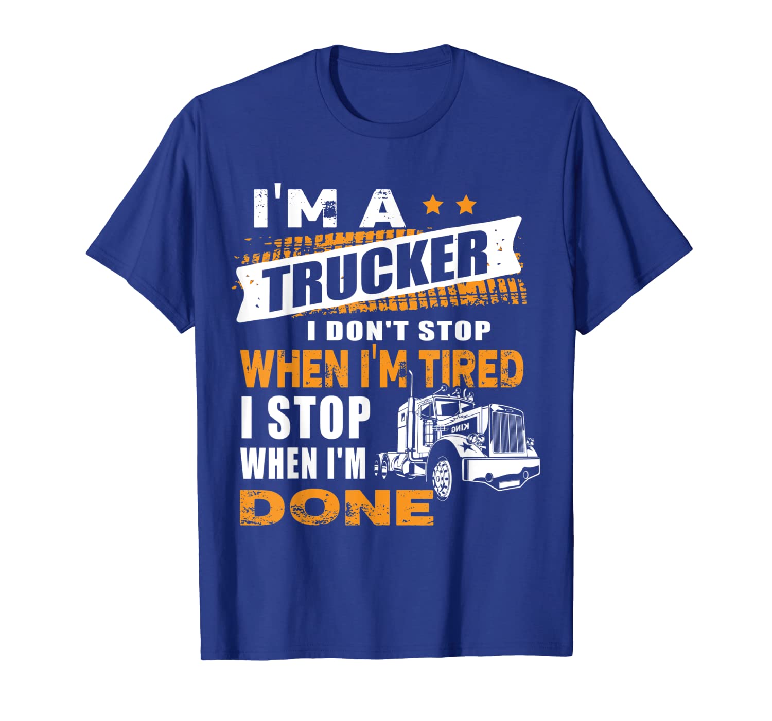 

don't swhen tired funny trucker gift truck driver shirt, White;black