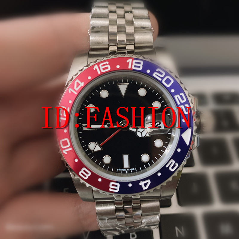 

fashion Watches black Ceramic Bezel Mens Mechanical Stainless Steel Automatic Movement Watch Sports Self-wind Jubilee Wristwatches, As picture
