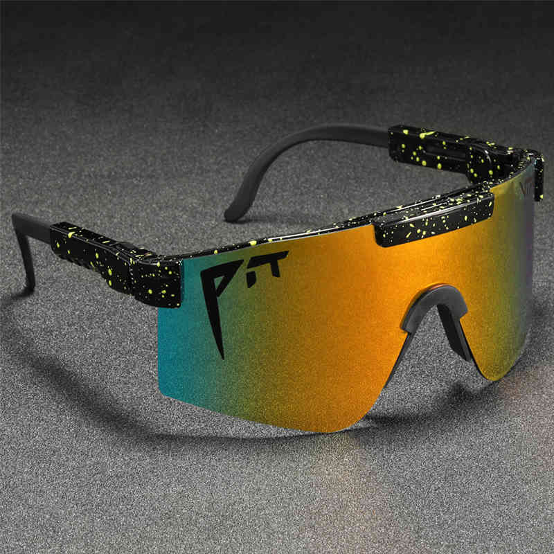 Luxury designer glasses Big Frame Pit Viper Sunglasses Polarized Oversized Fashion Goggle Windproof TR90 Safety Mirror Shades Original With Free Box