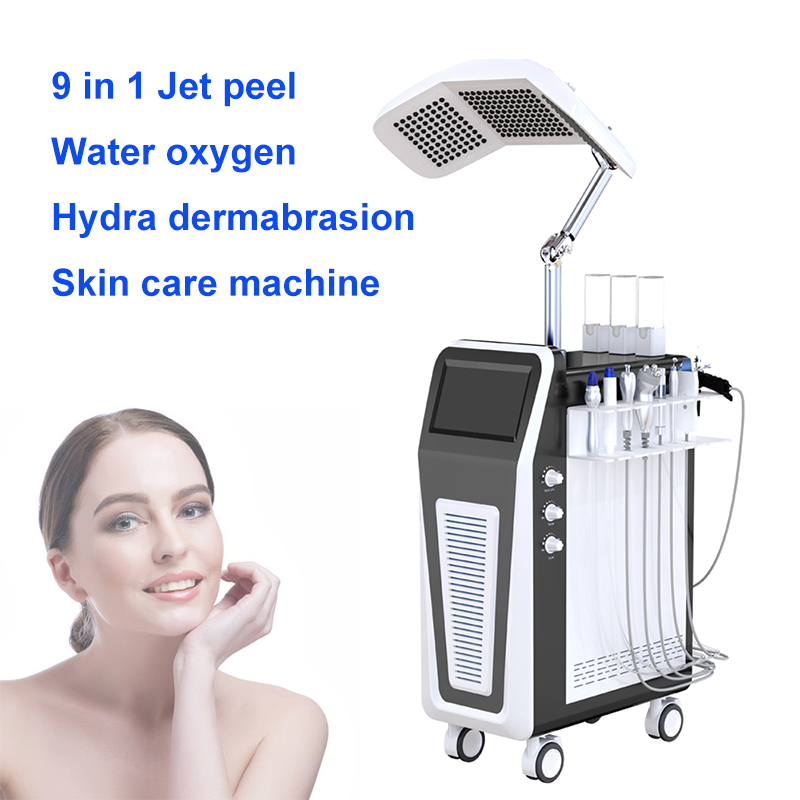 

9 IN 1 hydra dermabrasion Deep facial cleansing hydrodermabrasion machine microcorriente skin tightening lifting spa