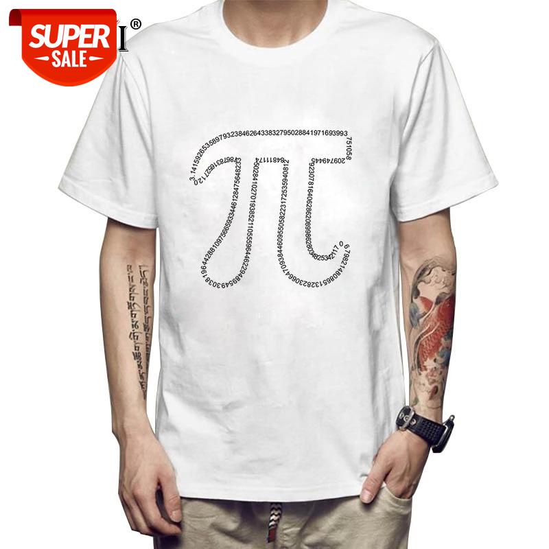 

XIN YI Men's T-shirt Top Quality 100% Cotton math printed men T shirt casual o-neck summer street style cool funny loose T-shirt #Z75k, White;black