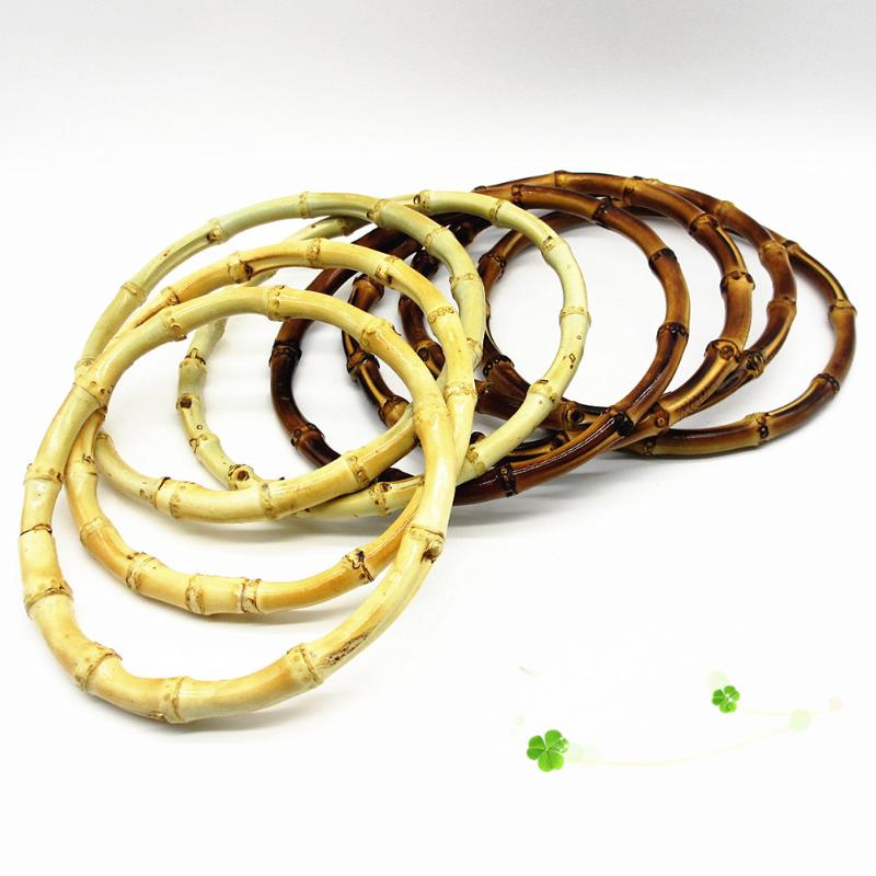 

Bag Parts & Accessories DIY Replacement Handles For The Round Bamboo Handle Women Handcrafted Handbag Bags Purse Frame
