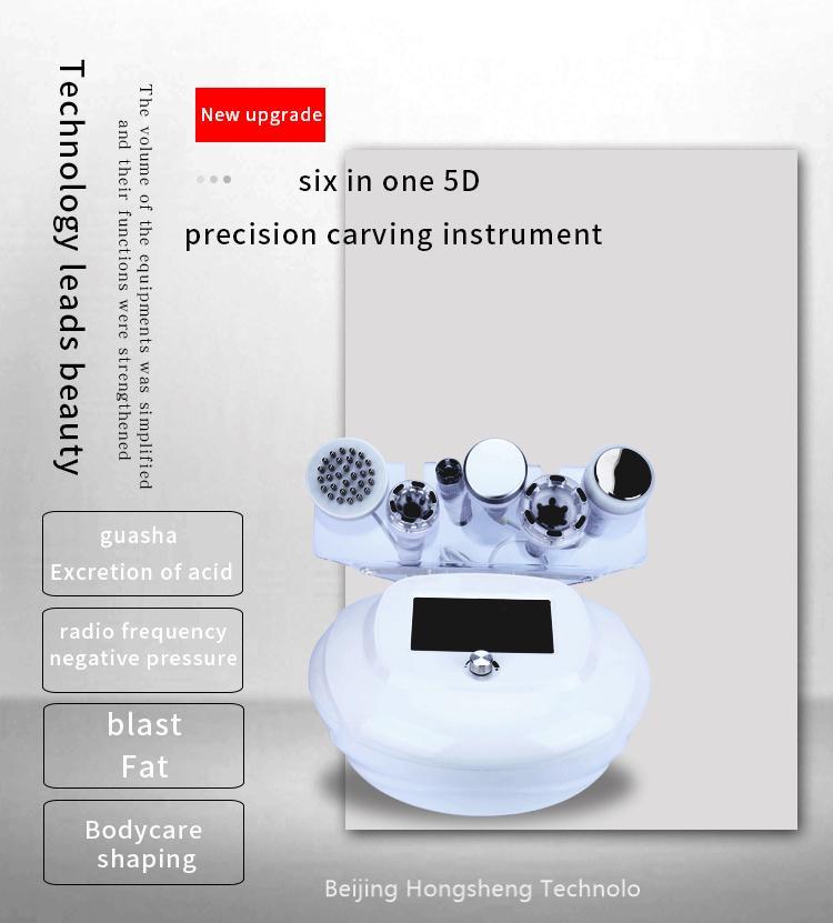 

Newest Beauty Boutique 6 In 1 RF Vacuum Frequency 80K Shaping Spa Ultrasonic Cavitation Machine Full Body Massage