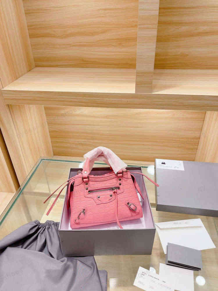 

designer women's neo classic leather four-color motorcycle bag with box